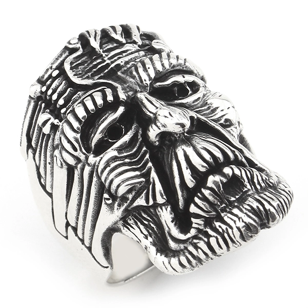 925 Sterling Silver Oxidized Antique Men Ring