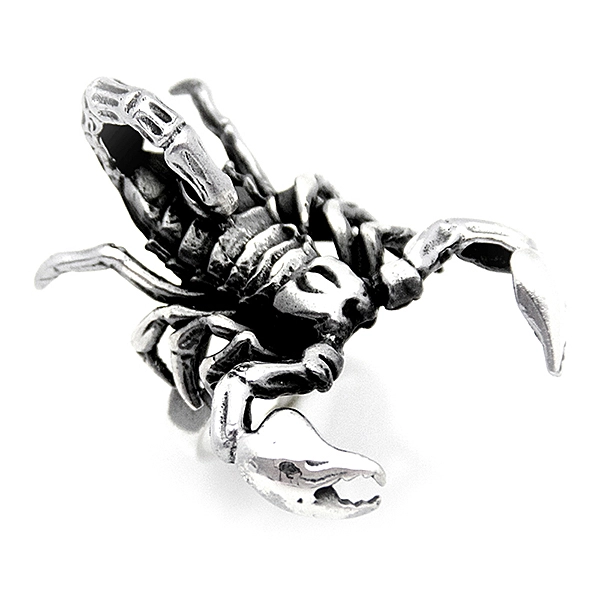 925 Sterling Silver Oxidized Scorpion Men Ring