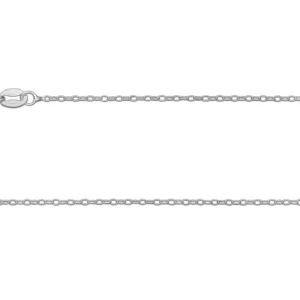 Sterling Silver 1.3mm Trace Chain 16"/40cm 100% Recycled Silver
