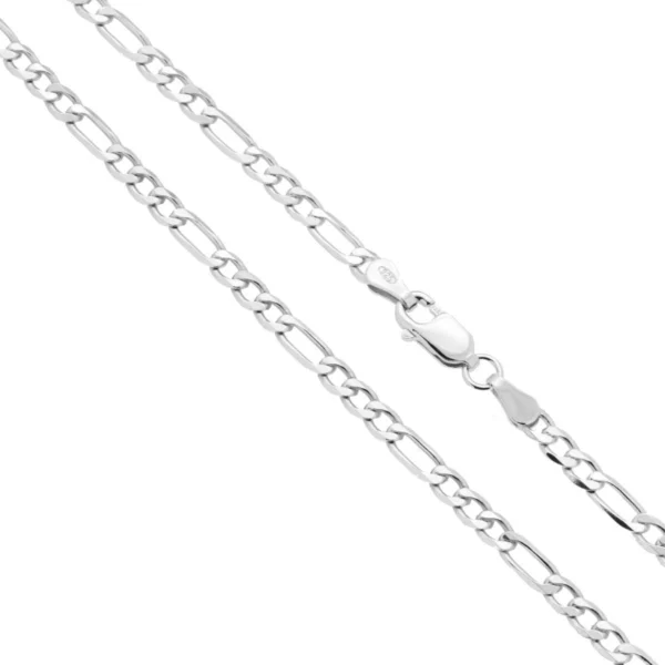 Sterling Silver 3 mm Figaro Chain