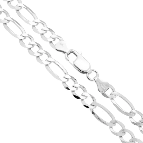 Sterling Silver 7mm Figaro Chain