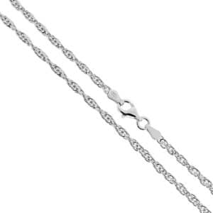 Sterling Silver 2.6mm Rope Chain