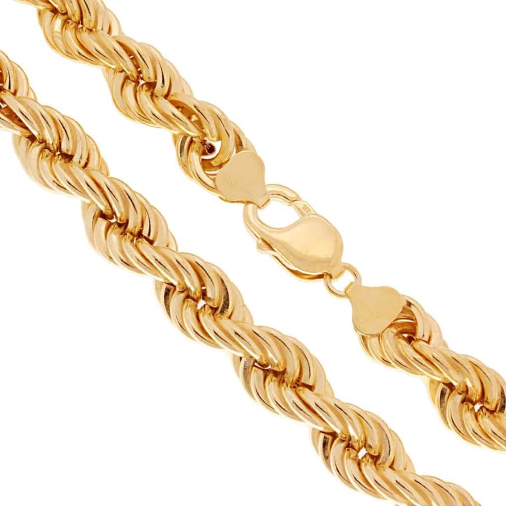 Sterling Silver 10mm Rope Chain