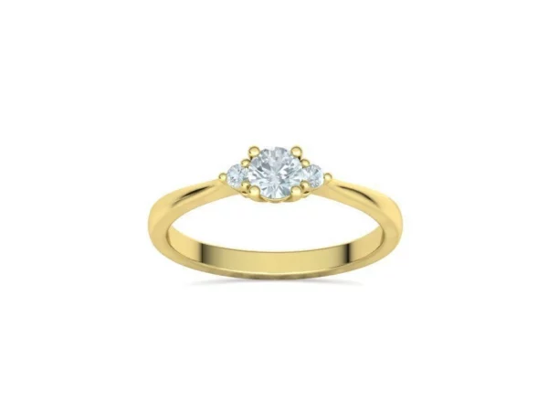 Birgit 3 Stone Engagement Ring