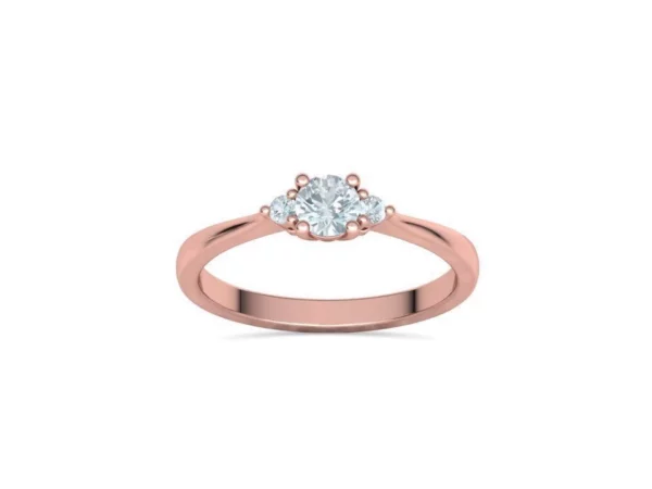 Birgit 3 Stone Engagement Ring