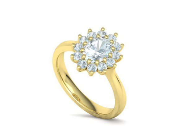 Diana Diamond Ring Oval Stone