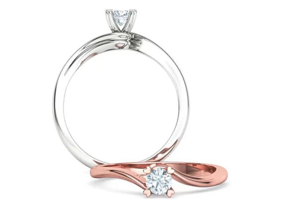 Ella Solitaire Promise Ring Bypass Shank