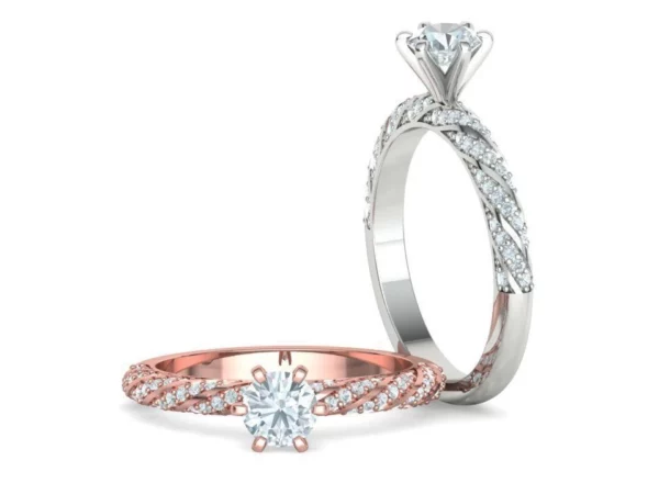 Engagement Ring Twisted Design