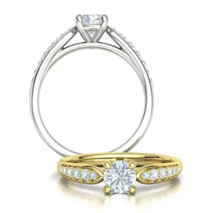 Engagement Solitaire Ring Half Carat Stone Diamond