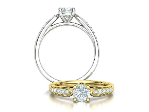 Engagement Solitaire Ring Half Carat Stone Diamond