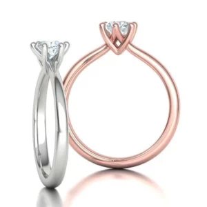 Evelyn 6Claw Solitaire Ring
