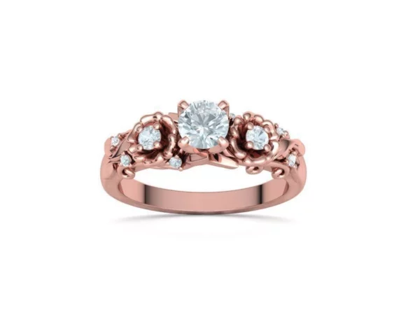 Flower Nature Engagement Ring