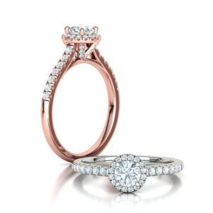 Grace Round Halo Engagement Ring