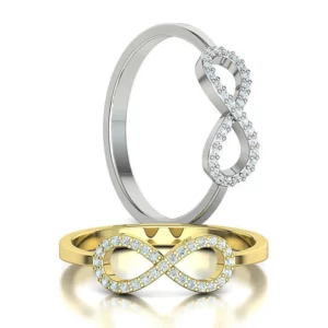 Infinity Diamond Ring Endless Love Womens Ring