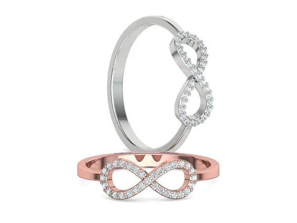 Infinity Diamond Ring Endless Love Womens Ring