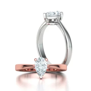Solitaire Engagement Ring Pear Stone