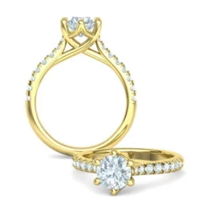 Trellis Solitaire Ring Engagement Ring