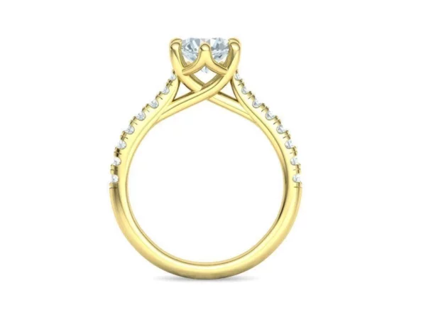 Trellis Solitaire Ring Engagement Ring