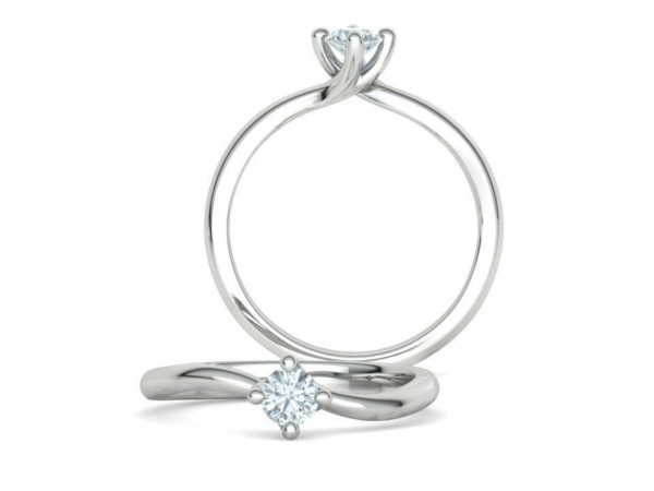 Twisted Solitaire Ring Compass