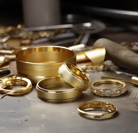 gold jewelry finishing