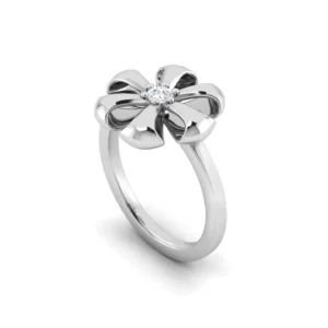 Solitaire Bow Ring