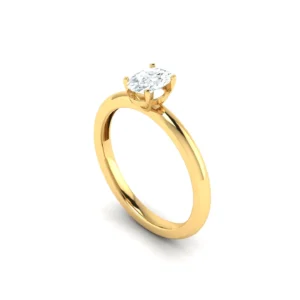 Close-up of a Round Brilliant Solitaire Ring with a sparkling diamond set in a classic gold or silver band, embodying elegance and sophistication.