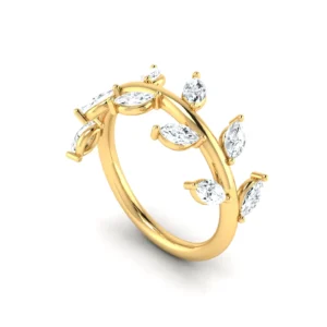 Exquisite Marquise Diamond Ring featuring an elongated, marquise-cut diamond set in a polished gold or silver band, embodying classic elegance and modern sophistication.
