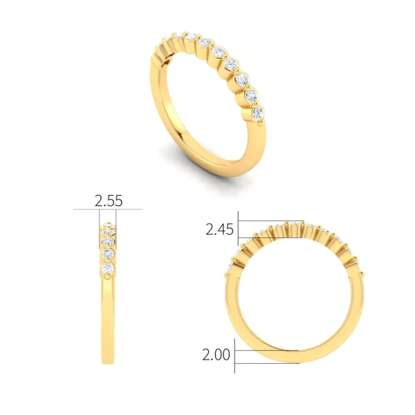 Full Eternity Diamond Ring showcasing continuous circle of sparkling diamonds, set in a luxurious gold band